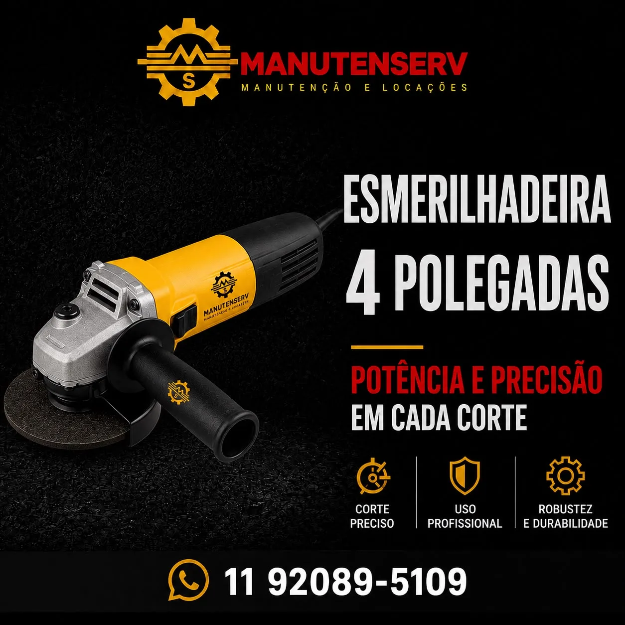 Esmerilhadeira 4 polegadas
