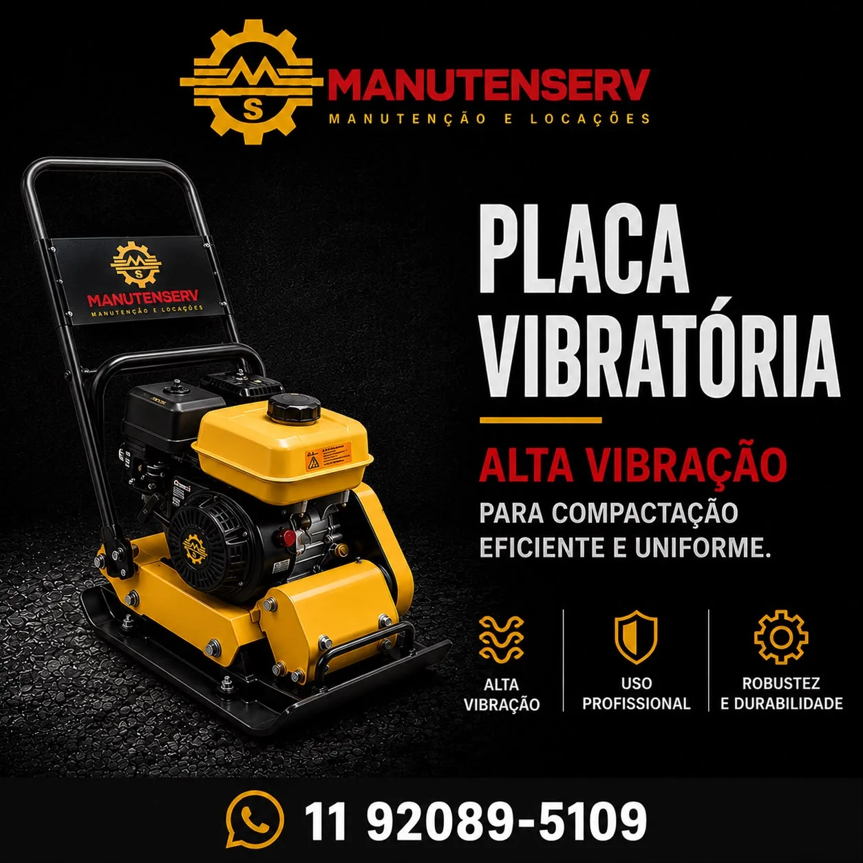 Placa vibratória